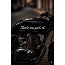 UAStudio Motorsiklet Depo Yazı Sticker 12 30X3
