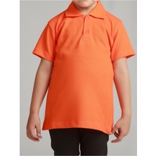 Nacar Store Kız Çocuk Polo Yaka Kısa Kol Okul T-Shirt
