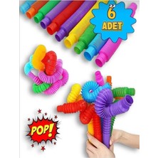 Empressco Ümit Toys Pop Tubee 6 Farklı Renk Kırmızı Turuncu Sarı Mor Mavi Yeşil 6 Adet - Fiyatı, Yorumları