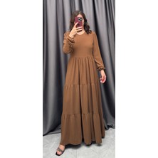 Nisum Moda Ayrobin Katlı Elbise