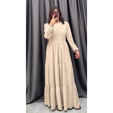 Nisum Moda Ayrobin Katlı Elbise