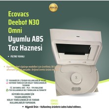 Ercinova Ecovacs Deebot N30 Omni Uyumlu Abs Toz Haznesi – 3D Baskı Dayanıklı Yedek Parça – Filtre Yuvalı