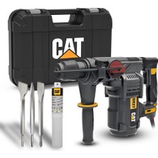 EstoreBox Cat DX27SET 1500WATT 5.0j 32MM Profesyonel Sds-Plus Kırıcı/delici + DA03903 3 Parça Kırıcı Uç Seti