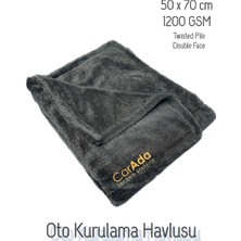 Carada Profesyonel Mikrofiber Oto Kurulama ve Temizlik Havlusu 1200 Gsm / 50CMX70CM