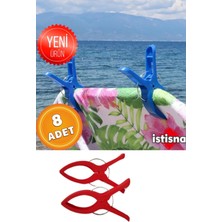 Empressco Istisna 8 Adet Xxl Büyük Boy Şezlong Plaj Havlusu Mandalı Halı Asma Battaniye ve Havlu Tutucu Mandal - Fiyatı, Yorumları