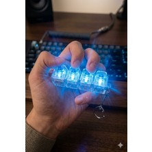Kitchen Dream 4'lü Mekanik Klavye Switch Anahtarlık - Tactile & Clicky Stres Giderici Aksesuar