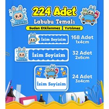 Sb Store Okul Kreş Kişiye Özel Isim Etiket Seti Labubu Temalı - Model 637