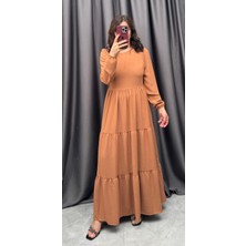 Nisum Moda Ayrobin Katlı Elbise