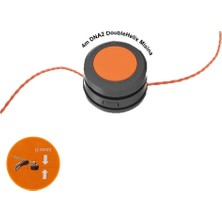 EstoreBox Worx WA0045 WG186E Için 2.4mm 4metre Çift Çıkışlı Duble Helix Spiral Burgulu Yedek Misina