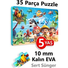 Empressco Evakanca 35 Parçalı Kalın Çocuk Puzzle 4-5 Yaş Yapboz Plajda Çocuklar - Fiyatı, Yorumları