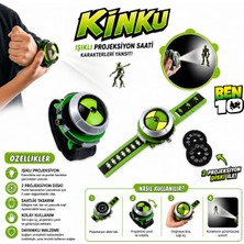 Kinku Benten Omnitrix Saat BEN10 Projektörlü