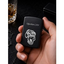Biton Toptan Kişiye Özel Goril Temalı Metal Benzinli Çakmak | Erkeklere Özel Premium Hediye |  Dolu Gönderim