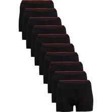 Nacar Store Erkek Gri 12\'li Paket Likralı Pamuklu Boxer