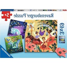 Die Grup Büyülü Karakterler Puzzle Seti, 3X49 Parça ile Eğlenceli