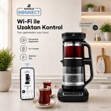 Karaca Wi-Fi Kontrollü Elektrikli 4 In 1 Konuşan Cam Çay Makinesi, Damıtmalı Filtre Kahve Su Isıtıcı Kettle Konuşan Sesli Asistanlı - Susuz Çalışma Emniyeti