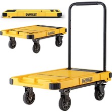 EstoreBox DWT710 200KG Profesyonel Katlanabilir Dört Tekerlekli Yük Paket Taşıma Arabası