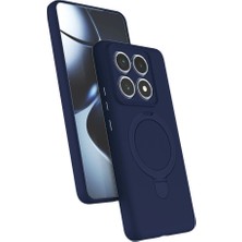 Hayat Store Xiaomi Mi 14T Pro Regal Magsafe Standlı Kapak - Lacivert
