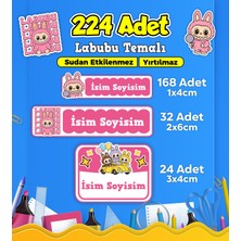 Sb Store Okul Kreş Kişiye Özel Isim Etiket Seti Labubu Temalı - Model 634