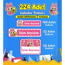 Sb Store Okul Kreş Kişiye Özel Isim Etiket Seti Labubu Temalı - Model 638