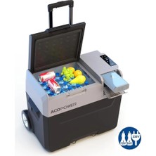 EstoreBox Acopower PX40 12/24/220VOLT 40LITRE Kompresörlü Tekerlekli Oto Buzdolabı (Akü Dahil Değildi