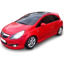 Tuning Vadisi Opel Corsa D Tek Kapı Yan Ek Marşpiyel (Plastik) Boyasız