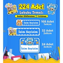 Sb Store Okul Kreş Kişiye Özel Isim Etiket Seti Labubu Temalı - Model 631