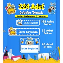 Sb Store Okul Kreş Kişiye Özel Isim Etiket Seti Labubu Temalı - Model 633