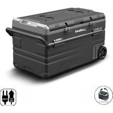 EstoreBox Coolist CLK120W 12/24V 220VOLT 114 Litre Tek Bölmeli Tekerlekli Kompresörlü Oto Buzdolabı/d
