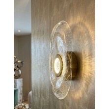 Bella Lighting Lüks Violet LED Aplik Sarı Gold Duvar Lambası Elektrikli Dekoratif Aydınlatma Pilli Değildir