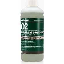 Clin Azur 02 - Biyolojik Çözünen Sintine Temizleyici 1 Litre - Doğa Ile Dost, Yağ ve Grese Düşman: %100 Bitkisel Güç!