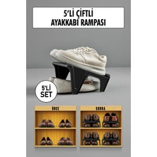 Popüler Sepet 5 Li Set Çiftli Ayakkabı Rampası & Ayakkalık Düzenleyici & Organizer