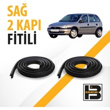 B&M Kauçuk Opel Corsa B Sağ Ön ve Arka Kapı Fitili BM03703