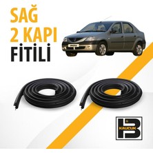 B&M Kauçuk Dacia Logan (1.nesil) Sağ Ön ve Arka Kapı Fitili BM03846