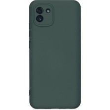 Ne Lazım Bana Galaxy A03 Kılıf Nano Içi Kadife - Koyu Yeşil