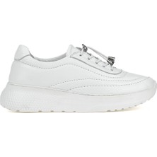 Ziya, Kadın Hakiki Deri Sneaker 1611050ZF100 Beyaz