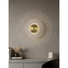 Bella Lighting Lüks Dahlia 3 Renk LED Aplik Sarı Gold Duvar Lambası Elektrikli Dekoratif Aydınlatma