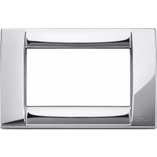 Vimar 16734 Krom Anahtar Çerçevesi 140*80 mm Parlak Krom Çerçeve