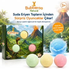 Çocuk Banyo Topu Seti 3'lü | Dinozor Sürpriz Oyuncaklı Banyo Bombası