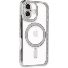 Ne Lazım Bana 16 Kılıf Joke Simli Magneticsafe Kılıf - Gümüş