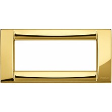 Vimar 16736 Parlak Gold 200*80 mm Priz Anahtar Çerçevesi 20*8cm