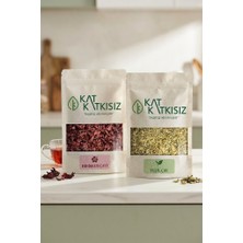 Kat Katkısız Hibiskus Çayı 100 gr Yeşil Çay 150 gr Detoks Paketi