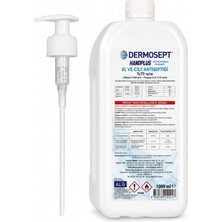 Dermosept Handplus El ve Cilt Antiseptiği 1000 ml %70 Alkol Bazlı Hijyenik El Dezenfektanı