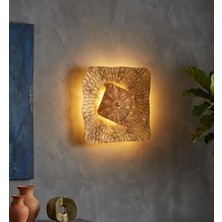 Bella Lighting Tasarım Botanica 3 Renk LED Aplik Sarı Gold Ithal Elektrikli Dekoratif Aydınlatma Pilli Değildir