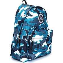 Hype Just Hype Drips Camo Blue Unisex Kids Backpack