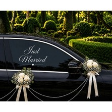 UAStudio Just Married Düğün Arabası Sticker