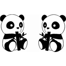 UAStudio Panda Duvar Dekor Sticker 40 x 20 cm