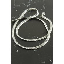 AyrStore Buğz Italyan Zincir Çelik Kolye 55 cm