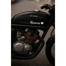 UAStudio Rezerve Yazısı Sticker 20*4 Araç Oto Motorsiklet Ayna Uyumlu