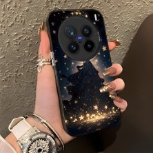 HONTINGA Vivo X200 Pro ile Uyumlu Kılıf Silikon Kenar Sert Arka Kamera Koruyucu Basitlik Anti Düşme Kamera Korumalı Abiye Desen Couple Telefon Kılıfı Kadın ve Erkek Için Uygundur K1-1356