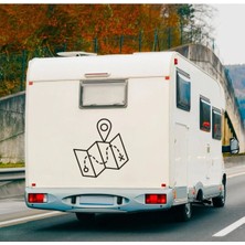 UAStudio Karavan Sticker Harita Sticker 40X40